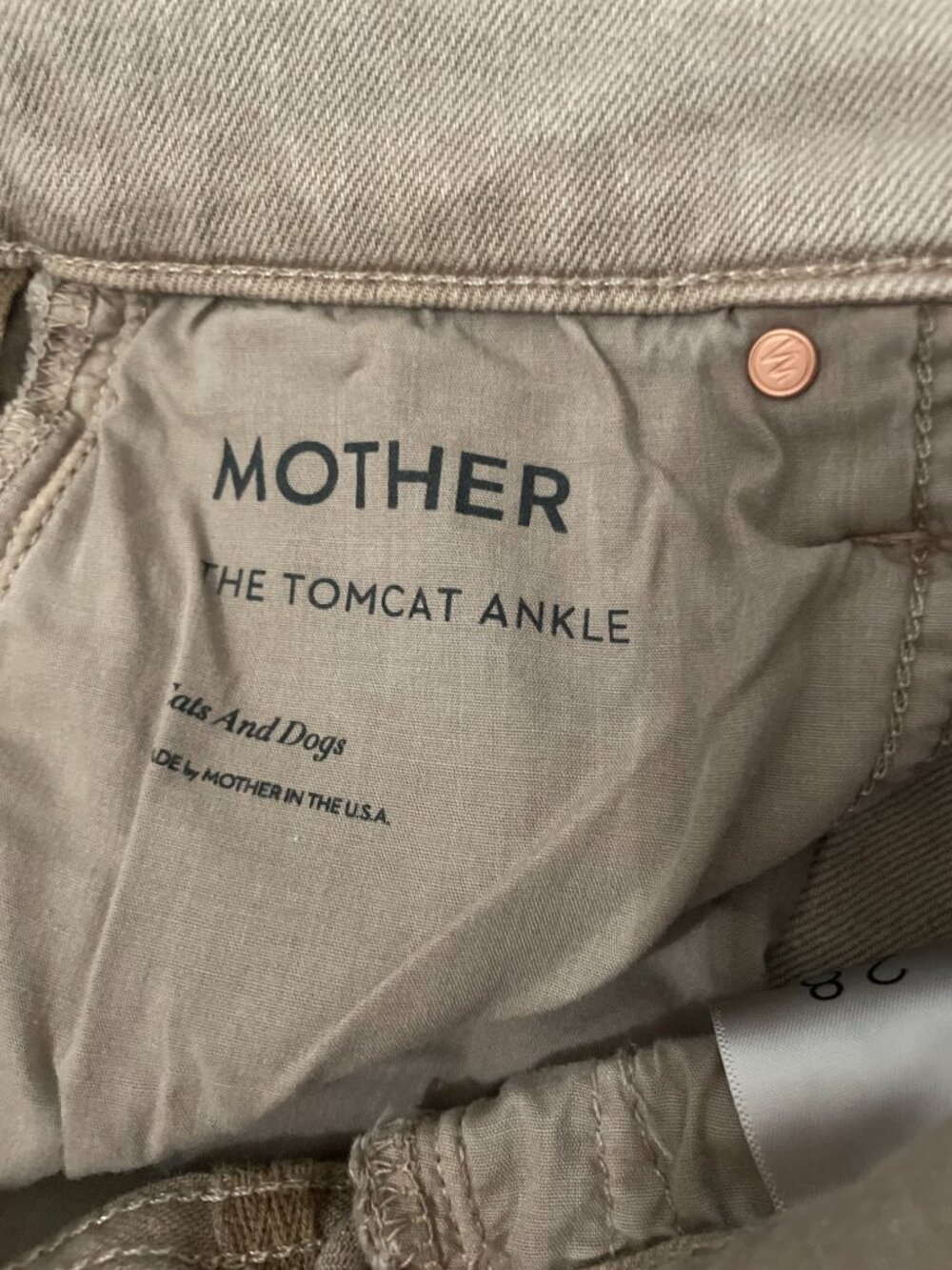 NWT HTF MOTHER Tomcat Ankle Cats Dogs Western Embroidered Jeans Cowgirl 28 $278 - Picture 13 of 15